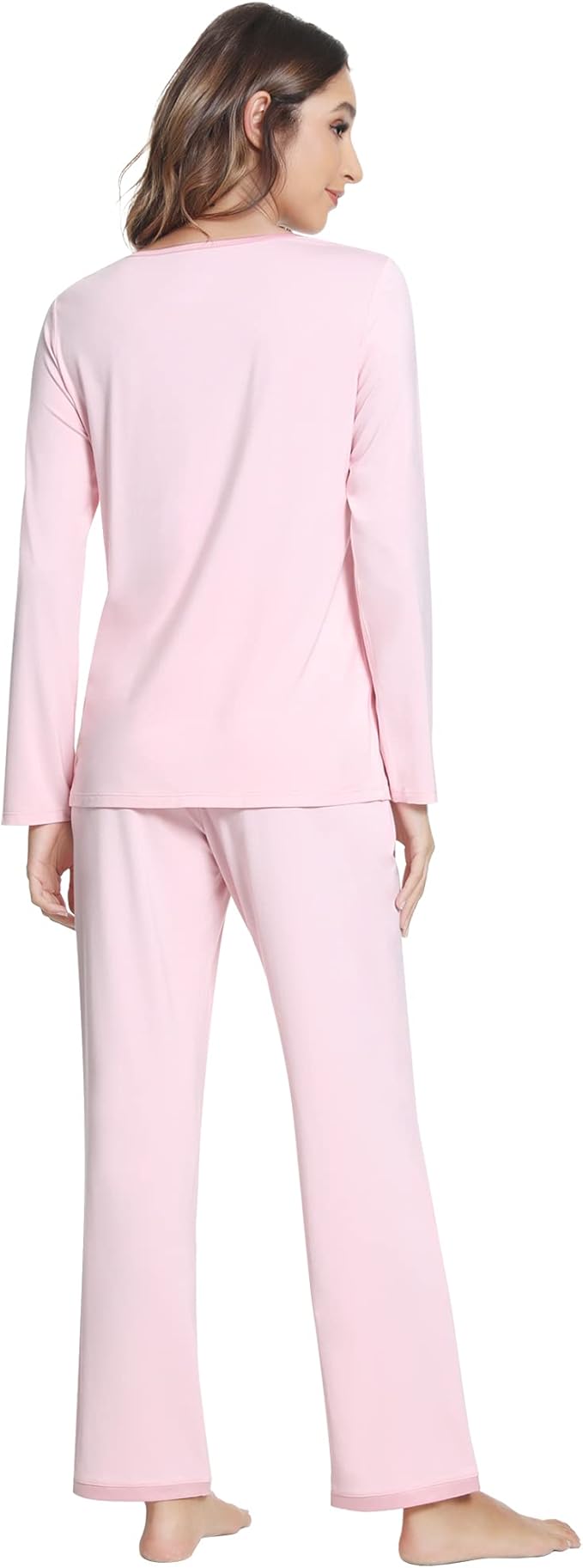 Women's Bamboo Pants Pajama Set - Long Sleeve - 2 Piece