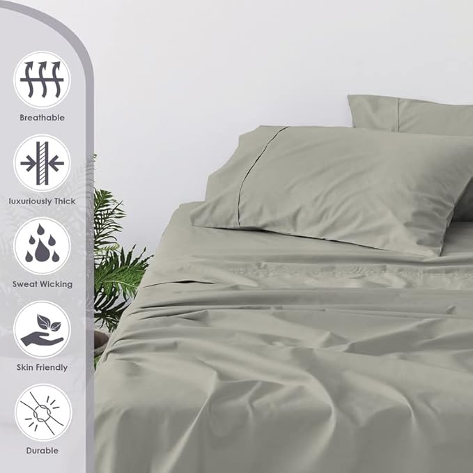 100% Cotton Pillowcase Set - Queen - 2 Piece