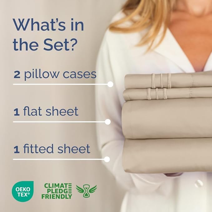 Cooling Bed Sheet Set - Full - 4 Piece
