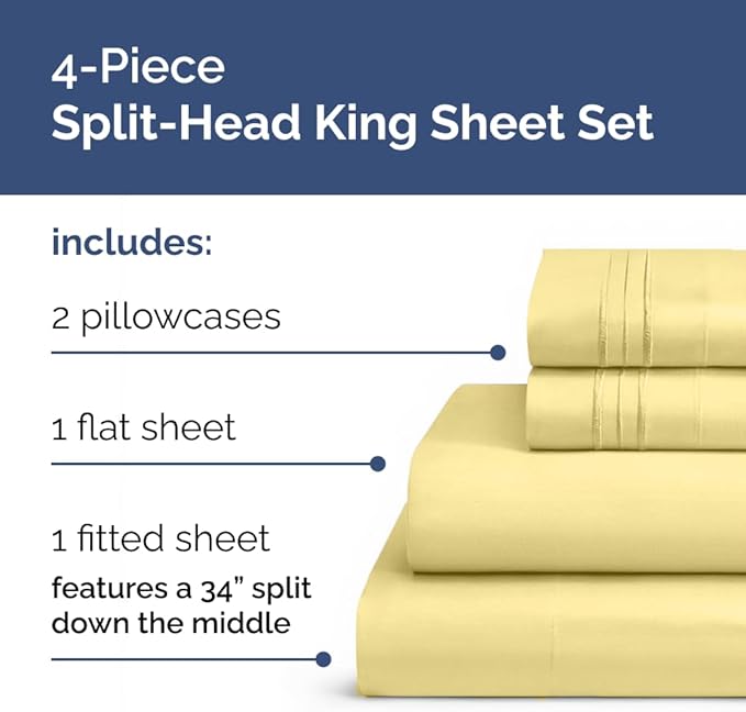 Cooling Bed Sheet Set - King - 4 Piece