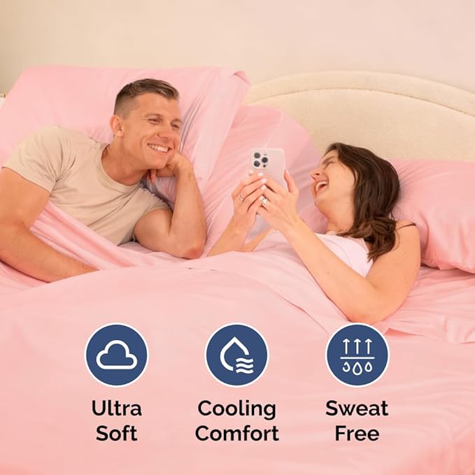 Cooling Bed Sheet Set - King - 4 Piece