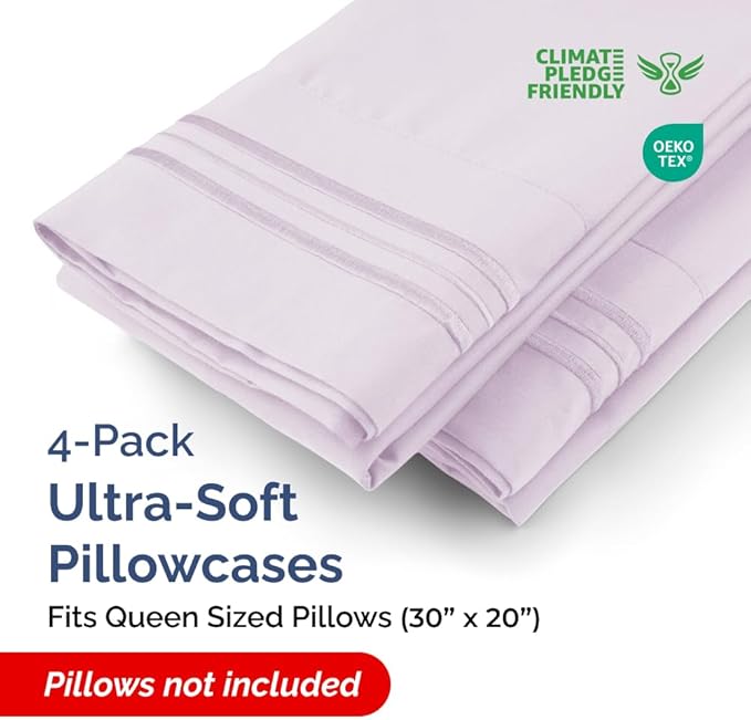 Pillowcase Set - Queen - 4 Piece