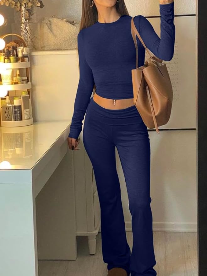 Women's Pants Pajama Set - Long Sleeve - 2 Piece