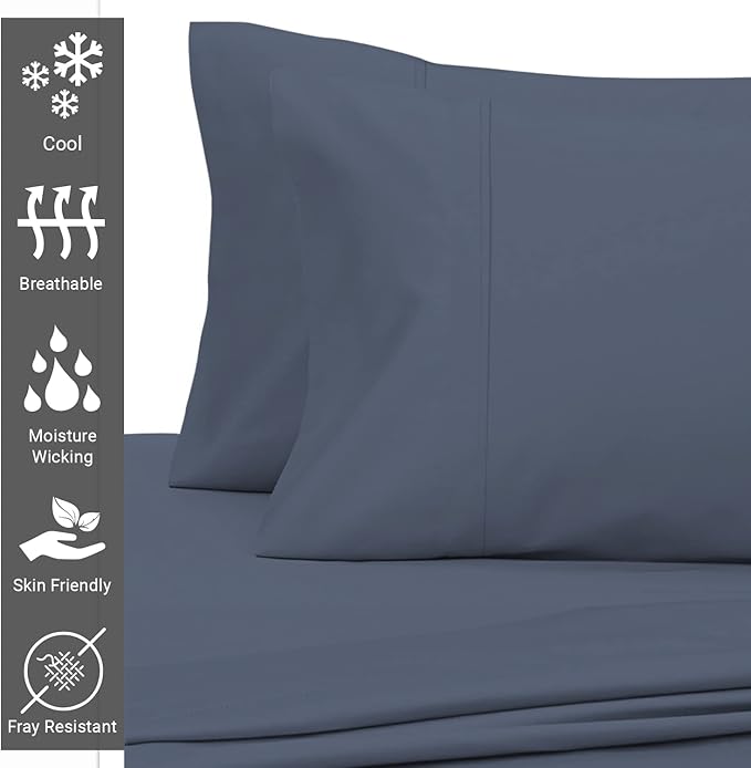 100% Cotton Pillowcase Set - Queen - 2 Piece