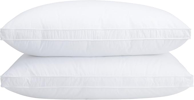 100% Cotton Hypoallergenic Bed Pillow - King - 2 Piece