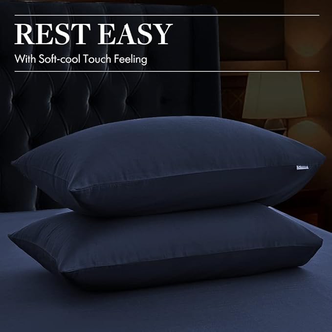 Linen Pillowcase Set - Queen - 2 Pack