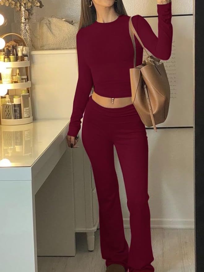 Women's Pants Pajama Set - Long Sleeve - 2 Piece