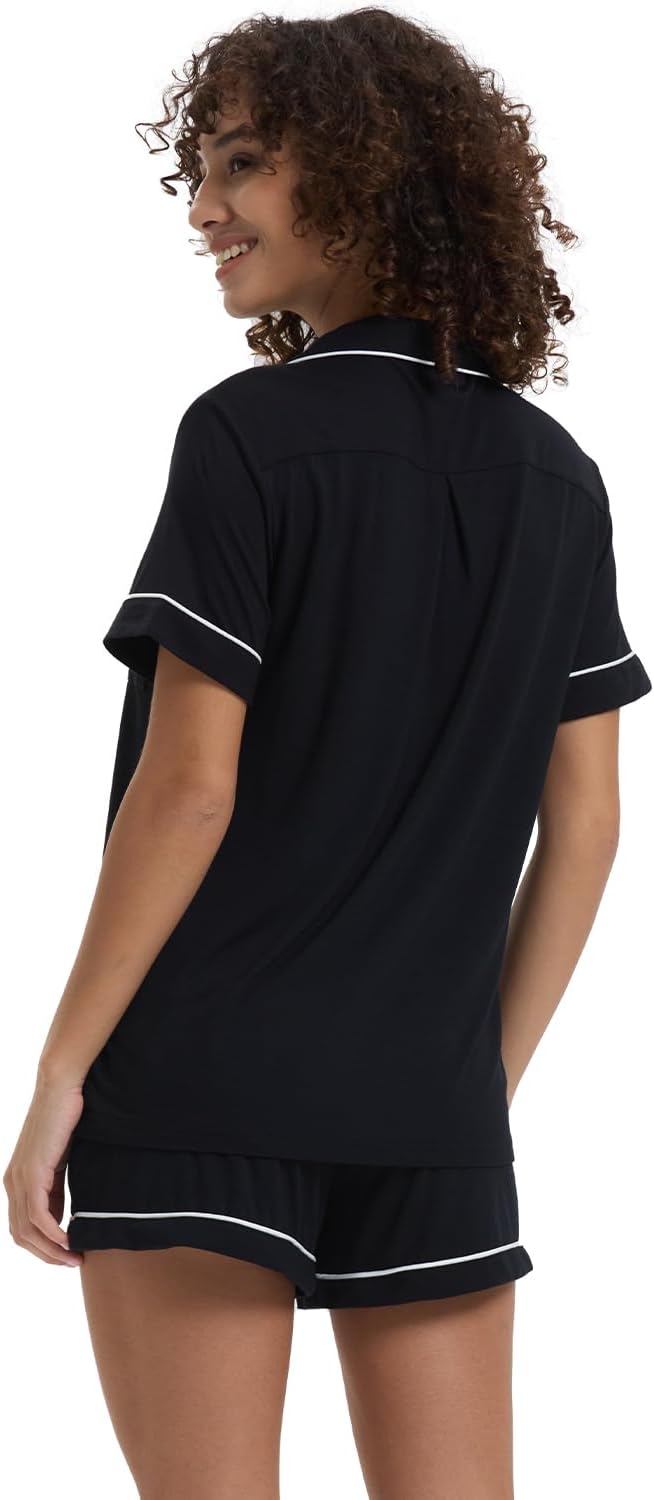 Women's Bamboo Cooling Pajama Set - Short Sleeve - 2 Piece