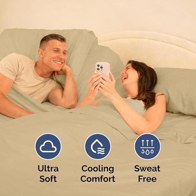 Cooling Bed Sheet Set - King - 4 Piece
