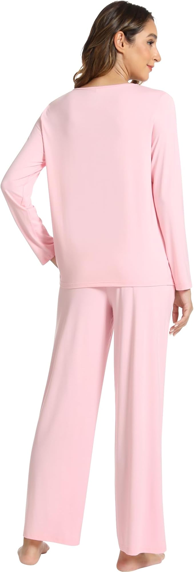 Women's Bamboo Pants Pajama Set - Long Sleeve - 2 Piece