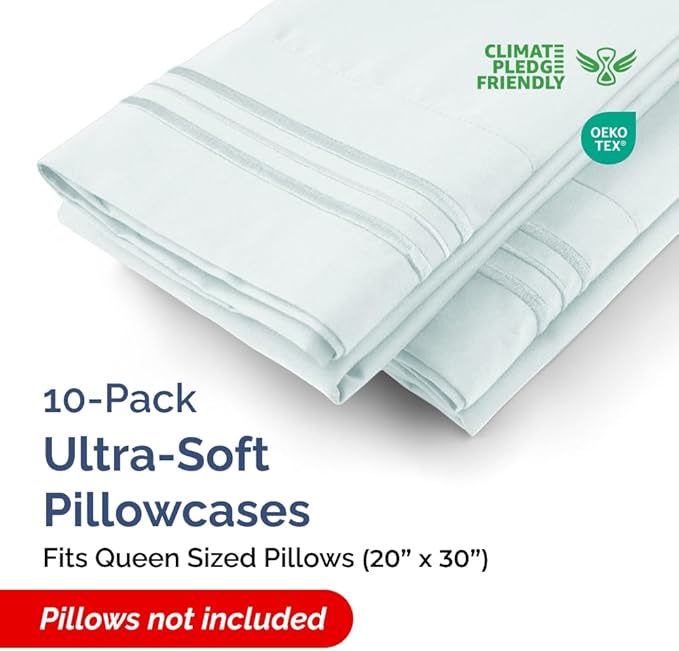 Pillowcase Set - Queen - 10 Piece
