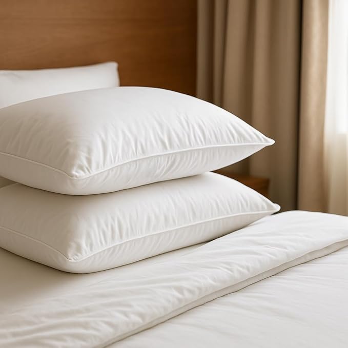 100% Cotton Bed Pillow - Standard - 2 Pack