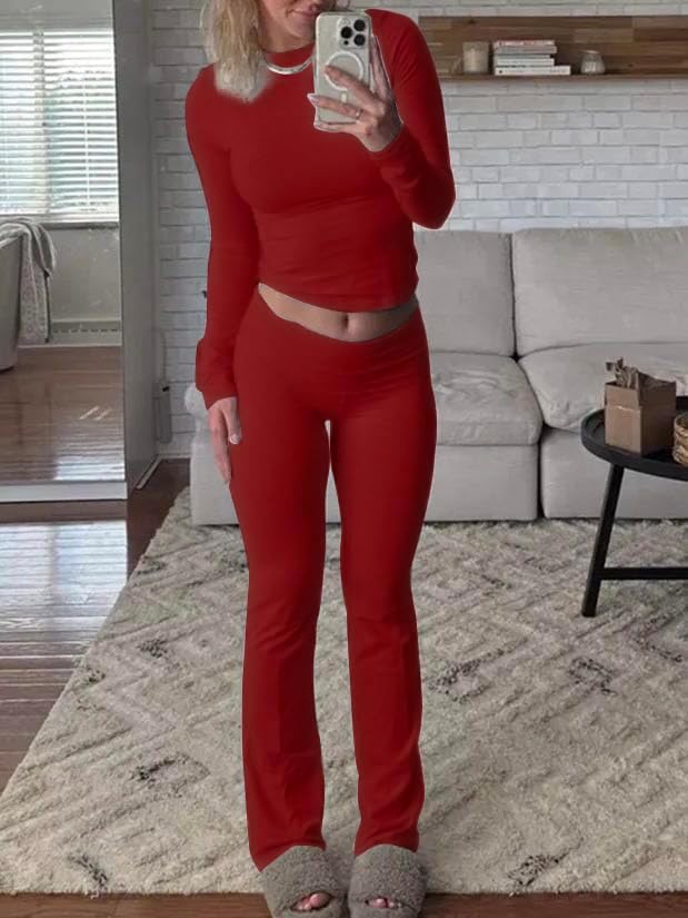 Women's Pants Pajama Set - Long Sleeve - 2 Piece