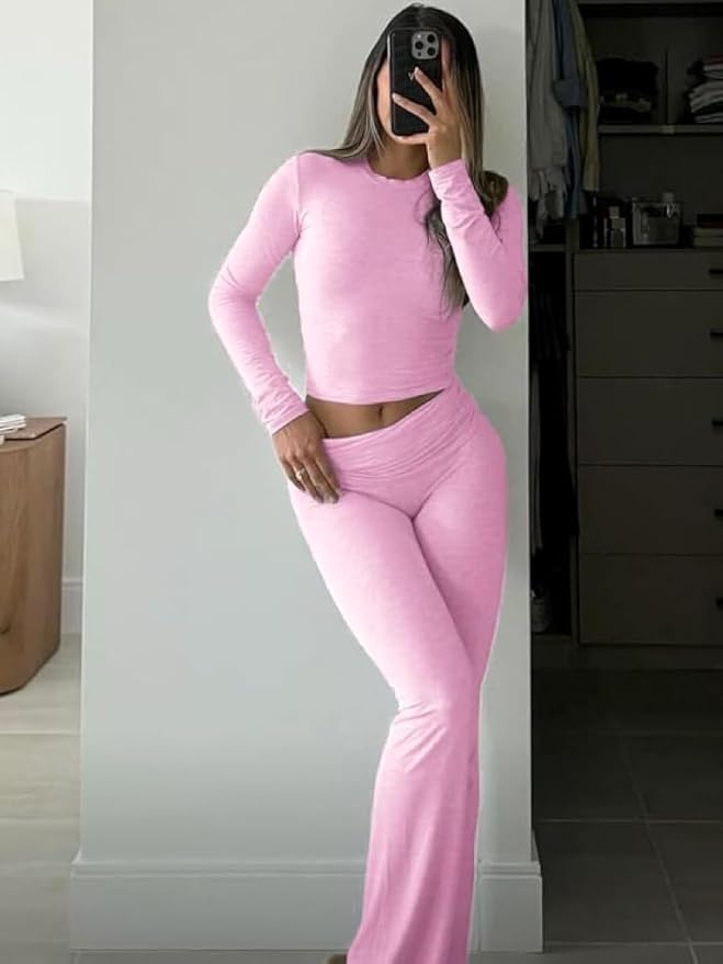 Women's Pants Pajama Set - Long Sleeve - 2 Piece