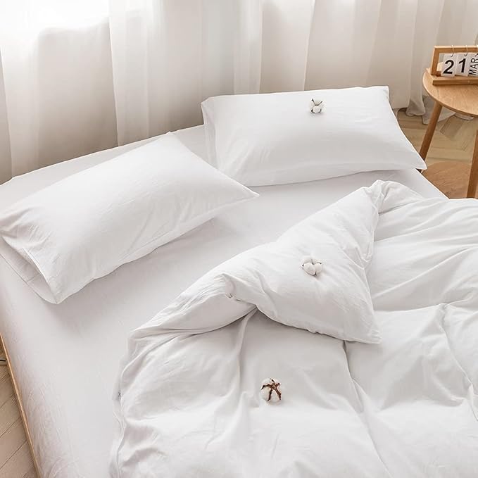 Linen Duvet Cover Set - Twin