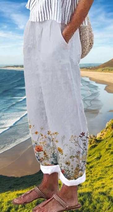 Women's Linen Loungewear - Pants