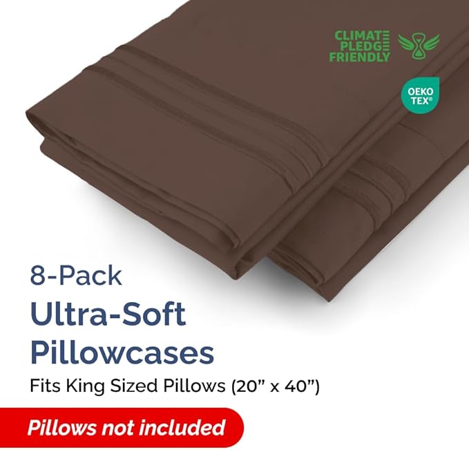 Pillowcase Set - King - 8 Piece