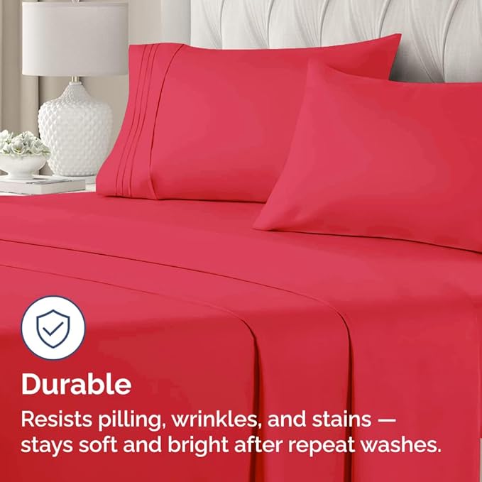 Microfiber Pillowcase Set - King - 4 Piece
