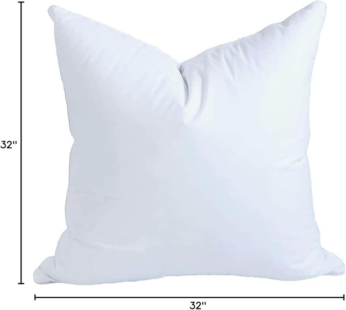 Down Alternative Hypoallergenic Pillow Insert - 32 x 32 in