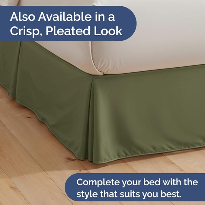 Bed Skirt - King - 12 in Drop