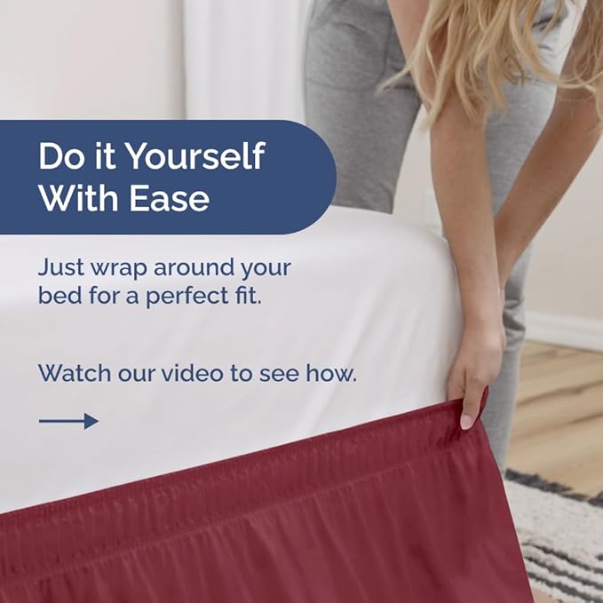 Bed Skirt - King - 12 in Drop