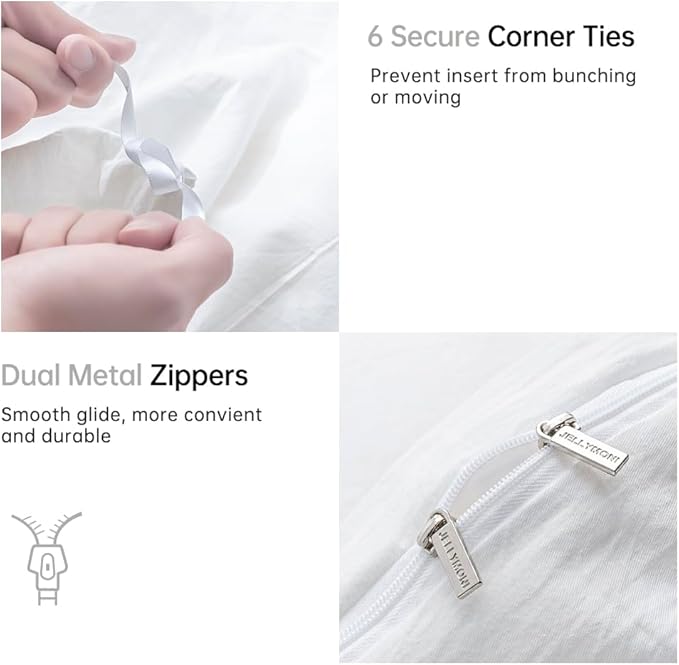 Linen Duvet Cover Set - King - 3 Piece