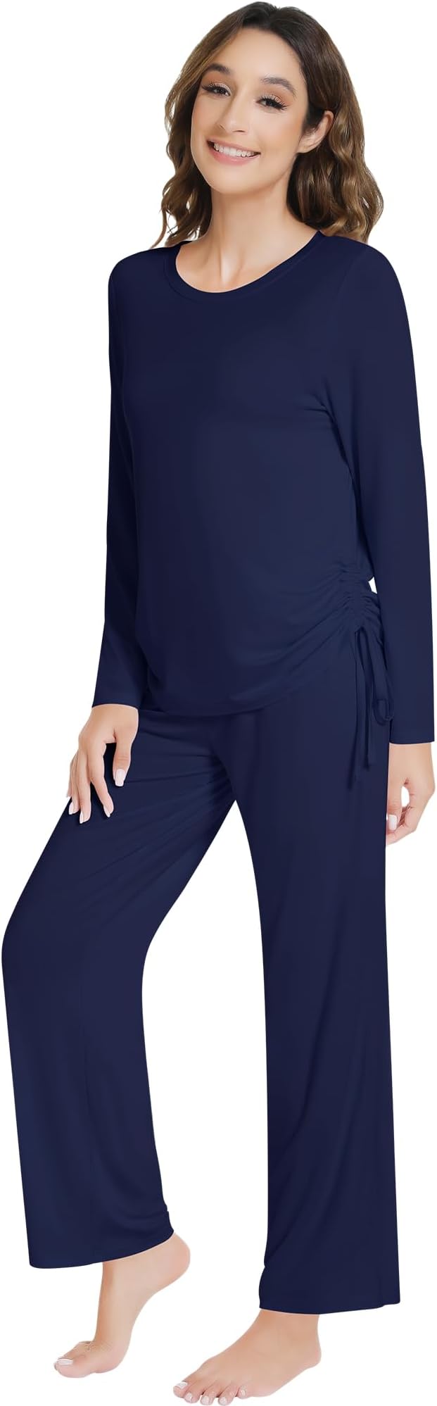 Women's Bamboo Pants Pajama Set - Long Sleeve - 2 Piece