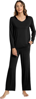 Women's Bamboo Pants Pajama Set - Long Sleeve - 2 Piece