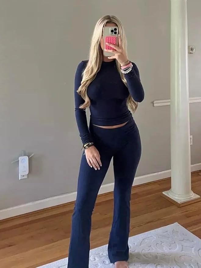 Women's Pants Pajama Set - Long Sleeve - 2 Piece