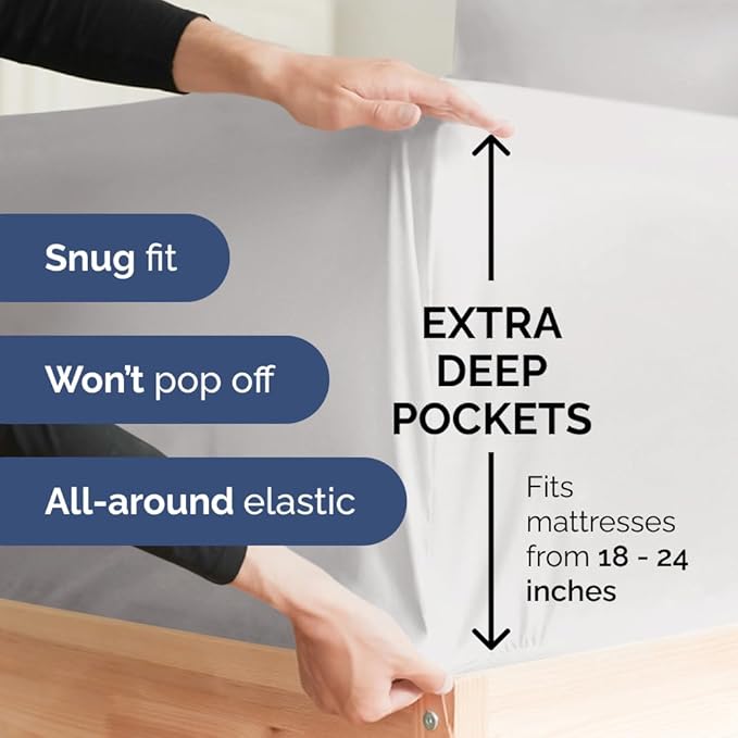 Cooling Bed Sheet Set - King - 6 Piece
