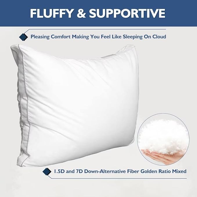 Down Alternative Bed Pillow - Standard - 2 Pack