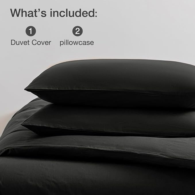 Linen Duvet Cover Set - Full - 3 Piece