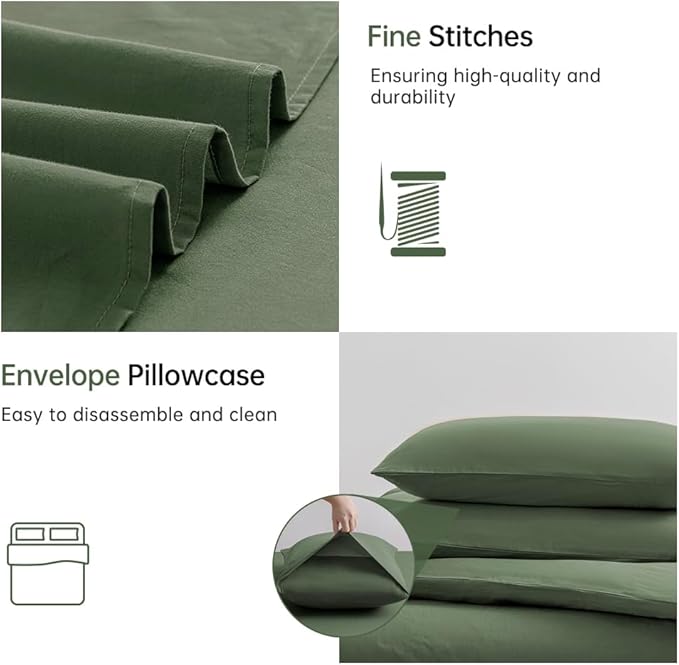 Linen Duvet Cover Set - Twin XL - 2 Piece