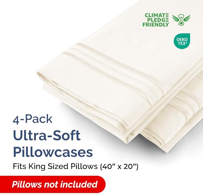 Pillowcase Set - King - 4 Piece