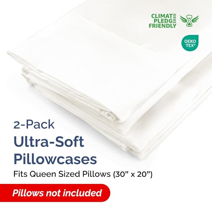 Pillowcase Set - Queen - 2 Pack - 2 Piece
