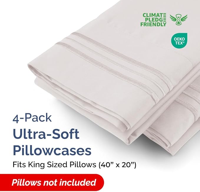 Pillowcase Set - King - 4 Piece