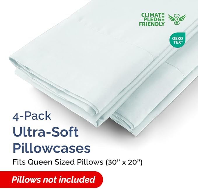Pillowcase Set - Queen - 4 Pack - 4 Piece