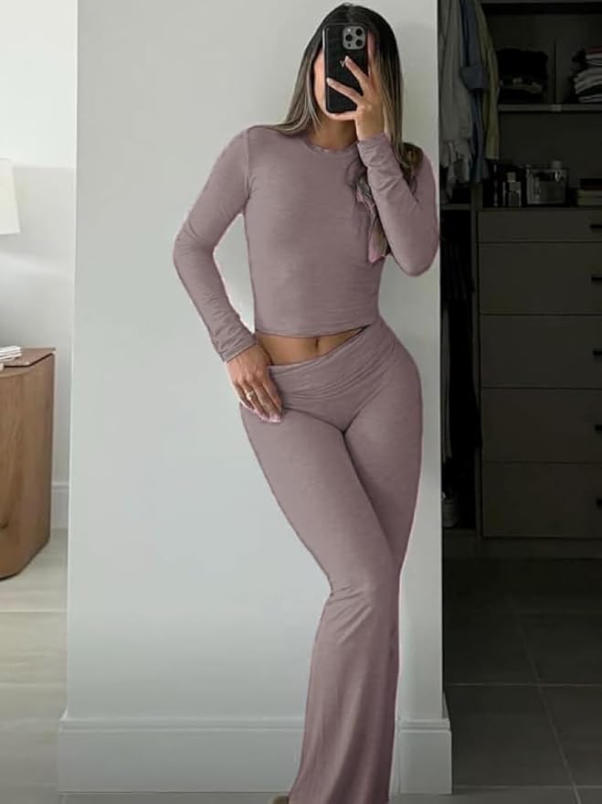 Women's Pants Pajama Set - Long Sleeve - 2 Piece