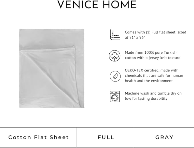 100% Cotton Flat Sheet - Full