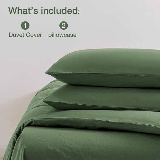 Linen Duvet Cover Set - King - 3 Piece