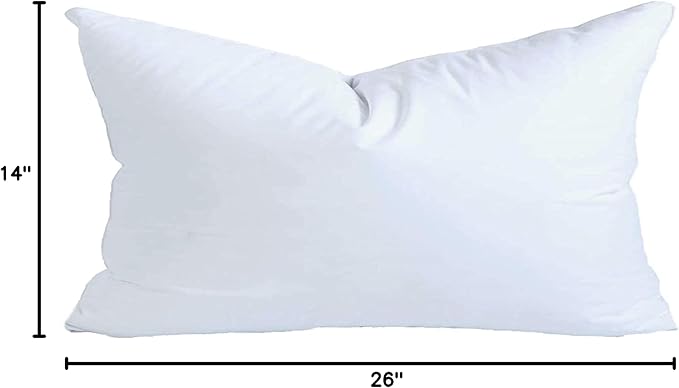Down Alternative Hypoallergenic Pillow Insert - 14 x 26 in