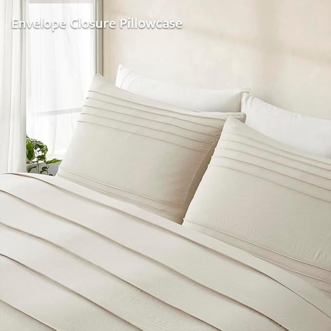 Linen Duvet Cover Set - Queen - 3 Piece