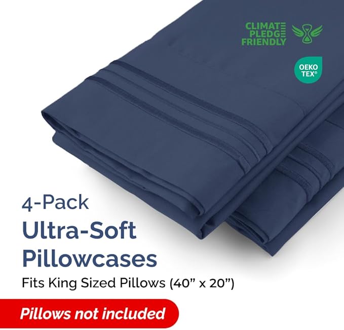 Pillowcase Set - King - 4 Piece