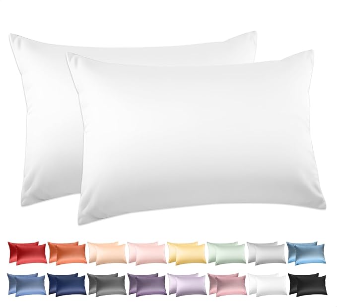 100% Cotton Pillowcase Set - King - 20 x 36 in - 2 Piece