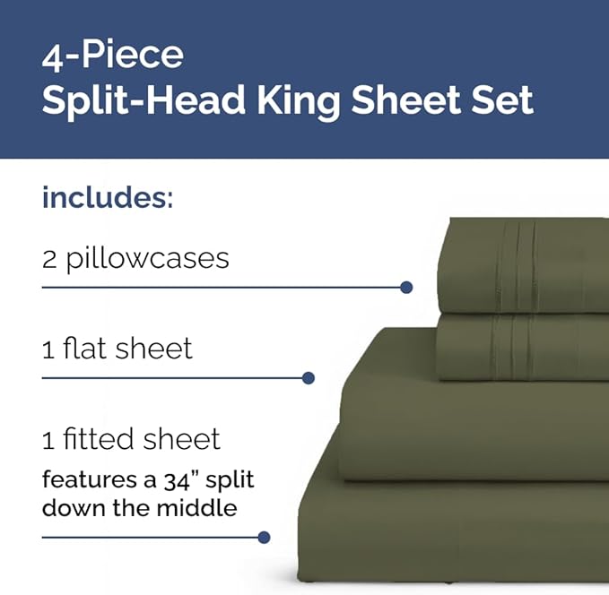 Cooling Bed Sheet Set - King - 4 Piece