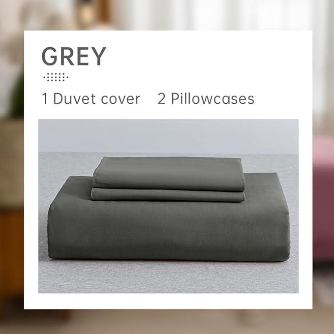Linen Duvet Cover Set - King - 3 Piece