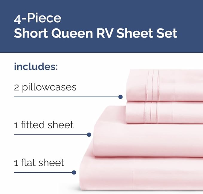 Cooling Bed Sheet Set - Queen - 4 Piece