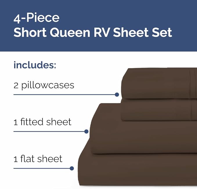 Cooling Bed Sheet Set - Queen - 4 Piece