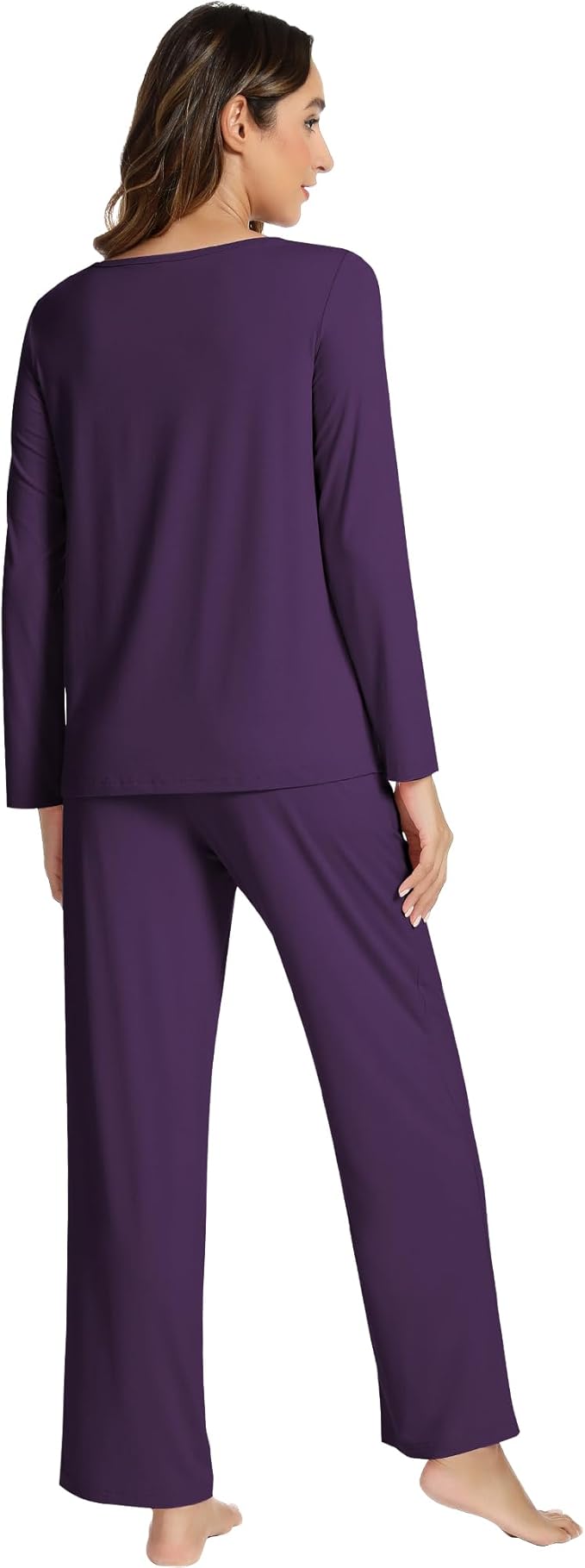 Women's Bamboo Pants Pajama Set - Long Sleeve - 2 Piece