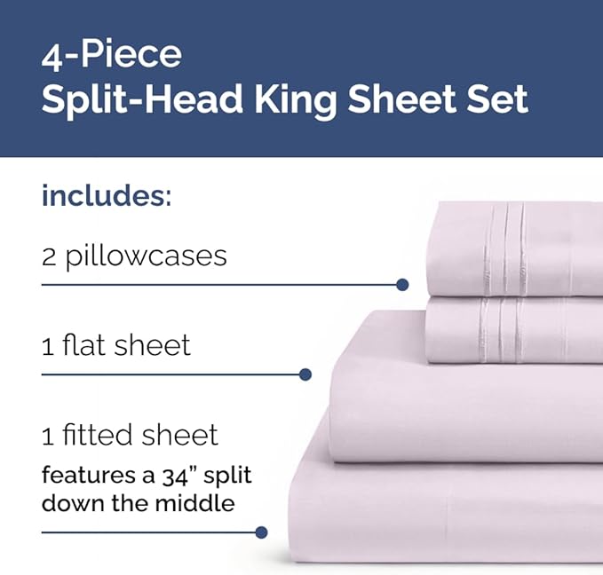 Cooling Bed Sheet Set - King - 4 Piece